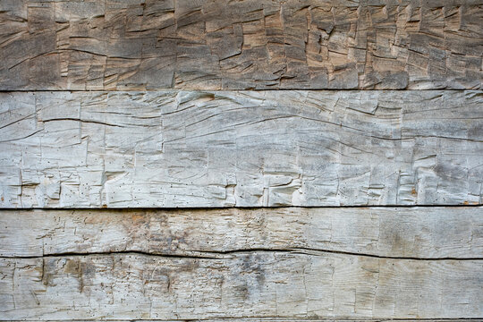 Hewn rustic wood beams texture