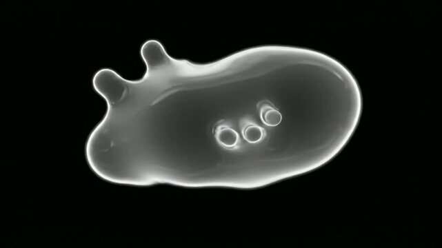 Microscopic View of SingleCelled Organisms in Motion.