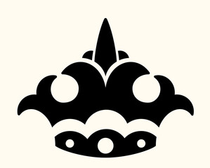 Fototapeta premium Royal Crown King Queen Heraldic Symbol Vector