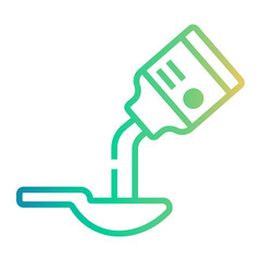 Obraz premium prescription Line Gradient Icon