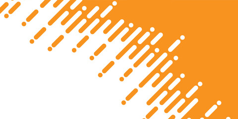 Abstract mustard-orange illustration featuring a background of round halftone lines and transitions. © RUKOYYAH
