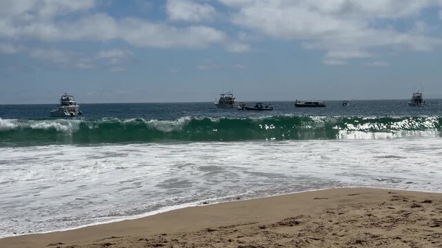 Large Waves in Emerald Bay Laguna Beach, CA 