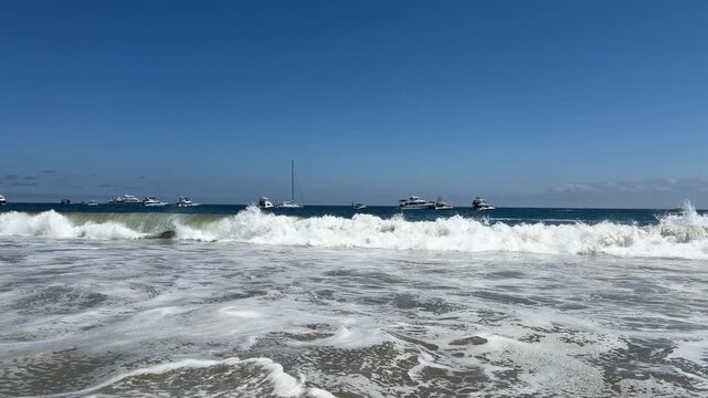 Large Waves in Emerald Bay Laguna Beach, CA 