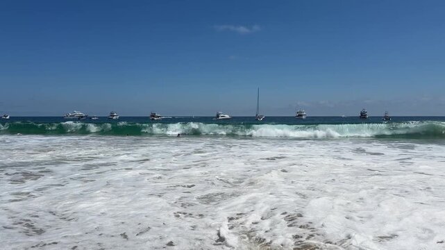 Large Waves in Emerald Bay Laguna Beach, CA 