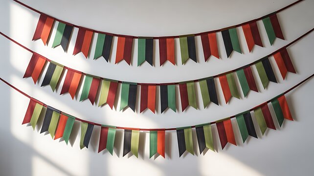 United Arab Emirates Flag Bunting Garland Decoration UAE National Celebration Banner