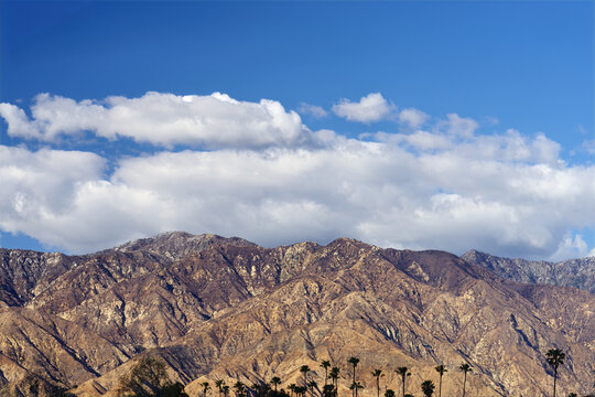 Northward view of the San Gabriel Mountains from Altadena, California, captured three months after the Eaton Fire.