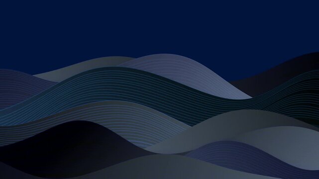 Abstract Flowing Dark Wave Patterns 4K