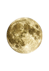 Naklejka premium Full moon in the night sky