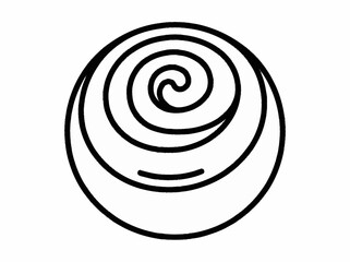 Naklejka premium Abstract Swirl Pattern in Black and White.