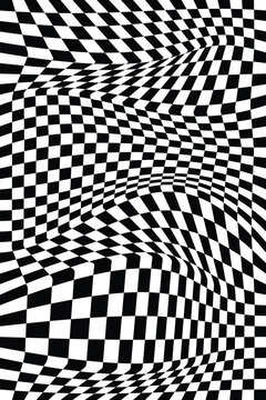 Abstract background waves black and white lines geometric poster seamless pattern striped design vector illustration ESP 10