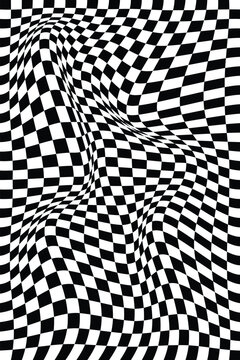 Abstract background waves black and white lines geometric poster seamless pattern striped design vector illustration ESP 10