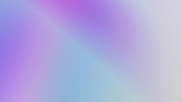 Gentle iridescent gradient motion loop blending soft violet, light blue, and grey hues. A clean futuristic liquid backdrop perfect for abstract presentation openings and website header media