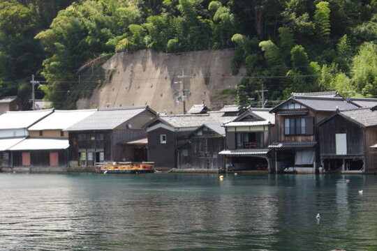 丹後半島の風景　伊根の舟屋