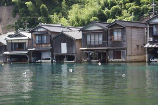 丹後半島の風景　伊根の舟屋