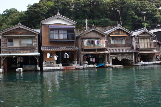 丹後半島の風景　伊根の舟屋