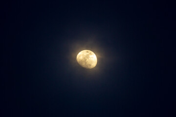 moon at sunset at night © ric