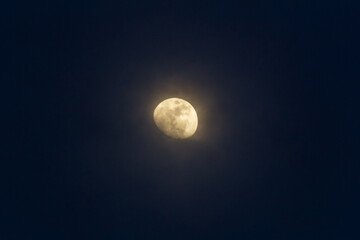 moon at sunset at night © ric