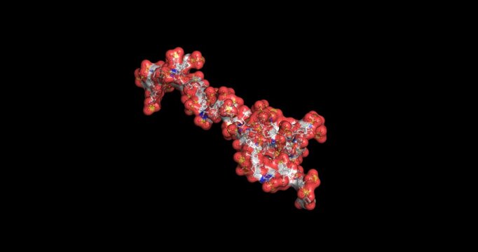 Heparin dp36, anticoagulant, 3D macromolecule 4K spinning
