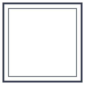 Simple square frame border design photo frame