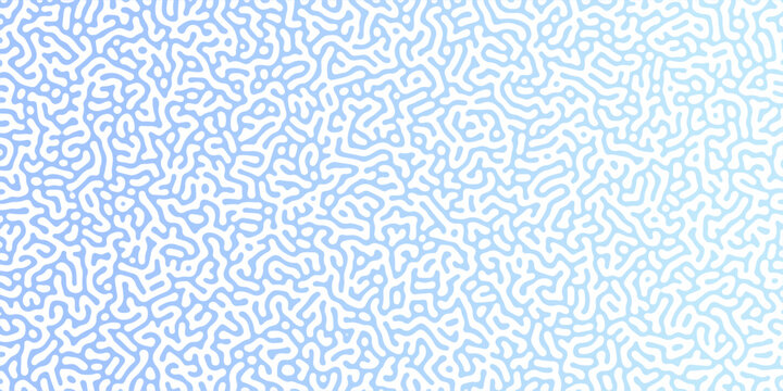 Abstract truing organic wallpaper Turing reaction diffusion monochrome seamless pattern with chaotic motion. Generative algorithm psychedelic background. Reaction-diffusion or truing pattern formation