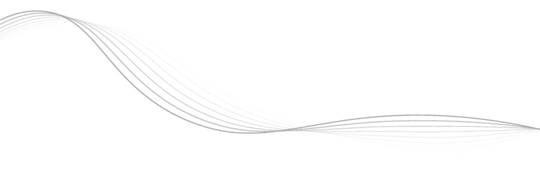 Line art abstract vector illustration. Wavy lines.