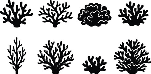 Minimalist black silhouette vector collection of cute magic school microscopes laboratory magnifying tools and academic science research experiment exploration icons isolated on clean white background © MdAzahar