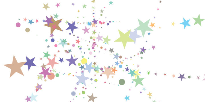 Gold star confetti seamless pattern. Golden glitter sparkle repeated background. Yellow sparks repeated wallpaper. Vector celebration Christmas, New Year, wedding or birthday party decoration backdrop