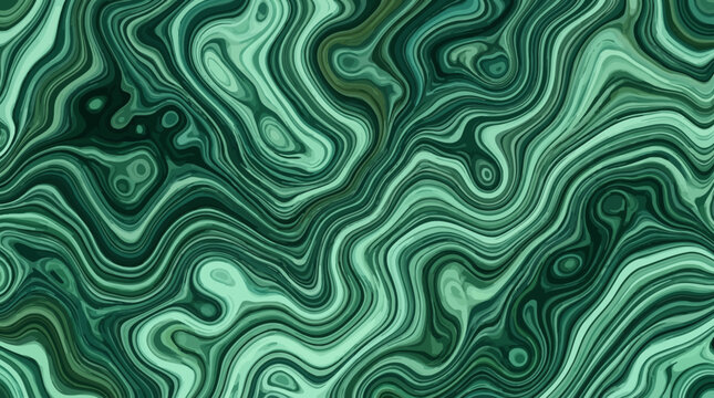 Green malachite banded mineral texture pattern