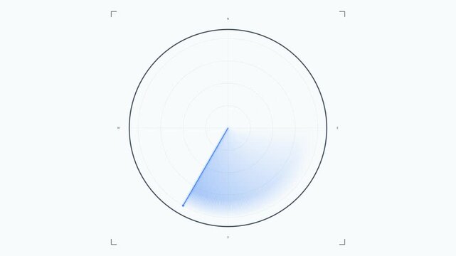 A blue triangle is partially visible within a circle on a white background