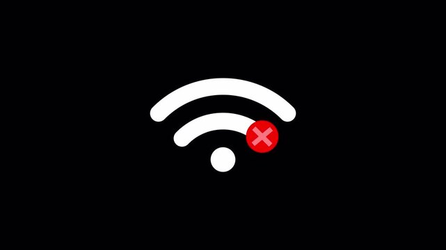  No wi-fi internet error signal network connection icon animation no signal animation.