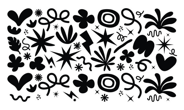 vector plant and flower icons