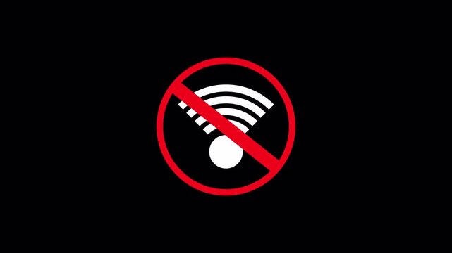  No wi-fi internet error signal network connection icon animation no signal animation.