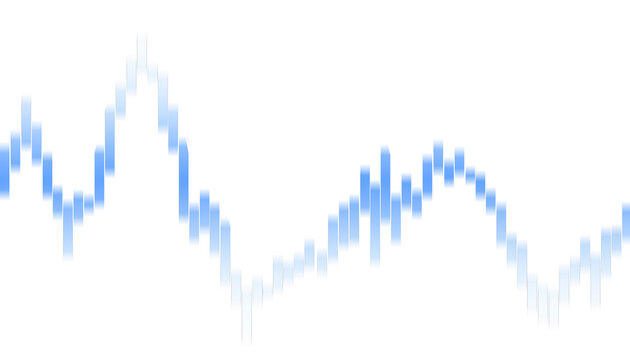 Graphique, d'une courbe style finance bleu et blanche sur fond transparent.