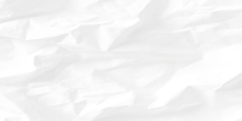 Fototapeta premium Crumpled white paper texture background with creases and folds