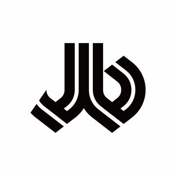 Initial letter jb monogram logo design