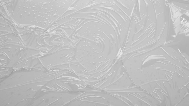 Abstract white plastic film wrap texture background