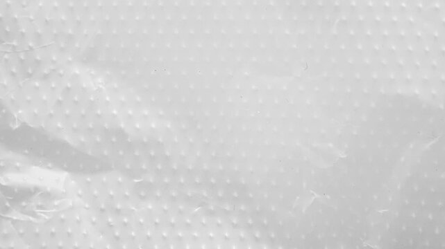Crumpled White Plastic Sheet Texture Background Stop Motion