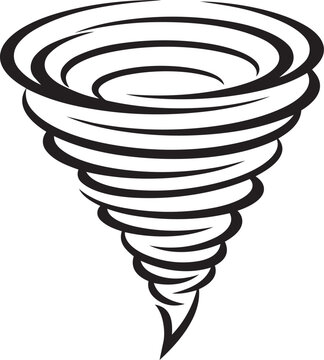 tornado whirlwind cyclone vortex icon vector illustration