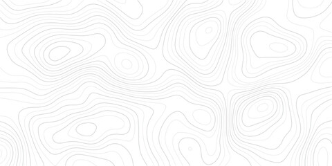 Topographic map design with contour lines on white background for navigation and geography © MD.HUZZATULLAHISLAM