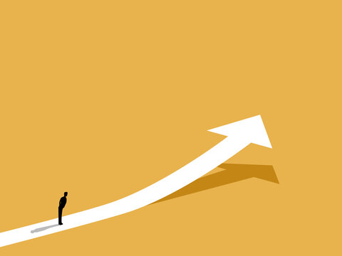 Businessman predict that the graph will grow in the future.