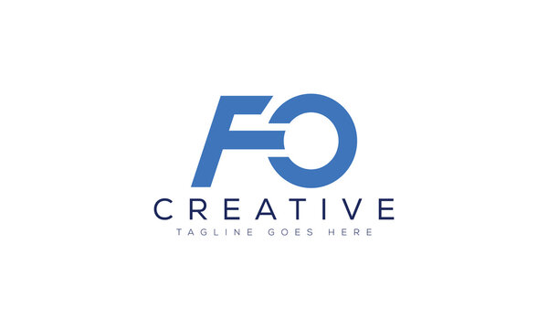 Modern fo letter logo design for business branding