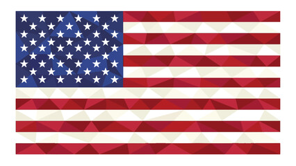 Obraz premium American flag watercolor texture illustration USA patriotic