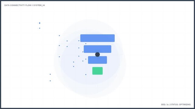 Growing dynamic path chart animation with 2K resolution