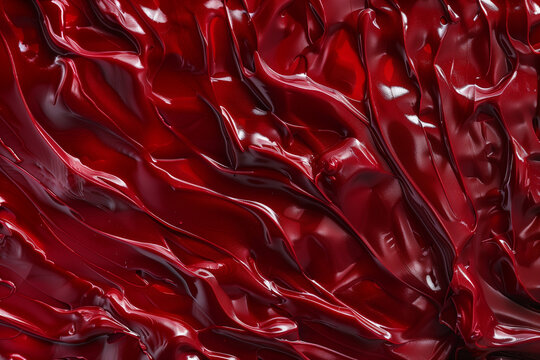 Traditional Japanese red Urushi lacquer texture background