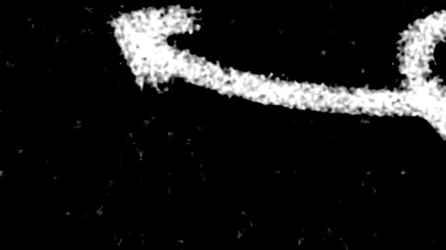 Doodle noise on old damaged film with white hand drawn scribbles