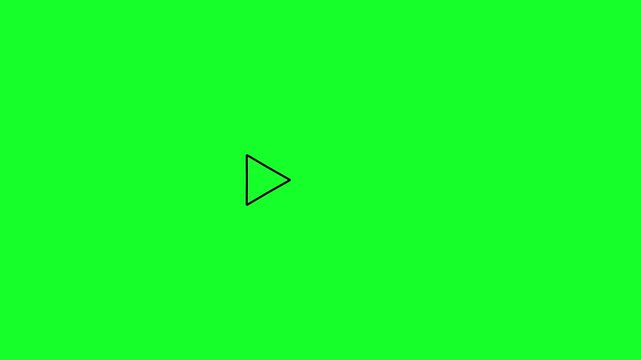 Fast forward symbols icon symbol animation in 4k animation with alpha channel Fast forward sign moving forward on transparent background