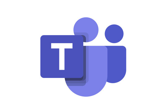 Microsoft teams logo graphic for editorial use only.