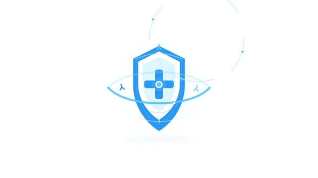 Medical Shield Concept Representing Strong Immune System Protection