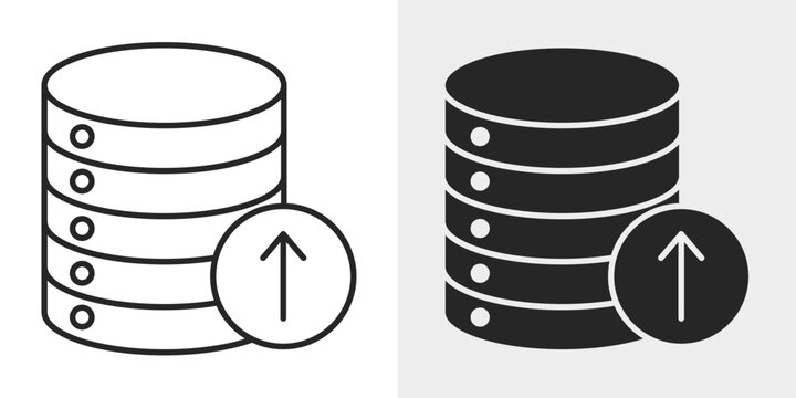 Data Export Icon represents transferring information and files out of a system.