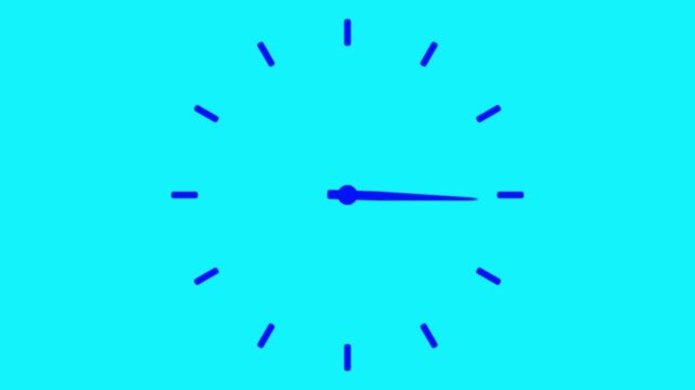 watch animation on transparent background with alpha channel. Clock icon flat style 24 hours day and night fast speed with moving timer clock rotation.4k